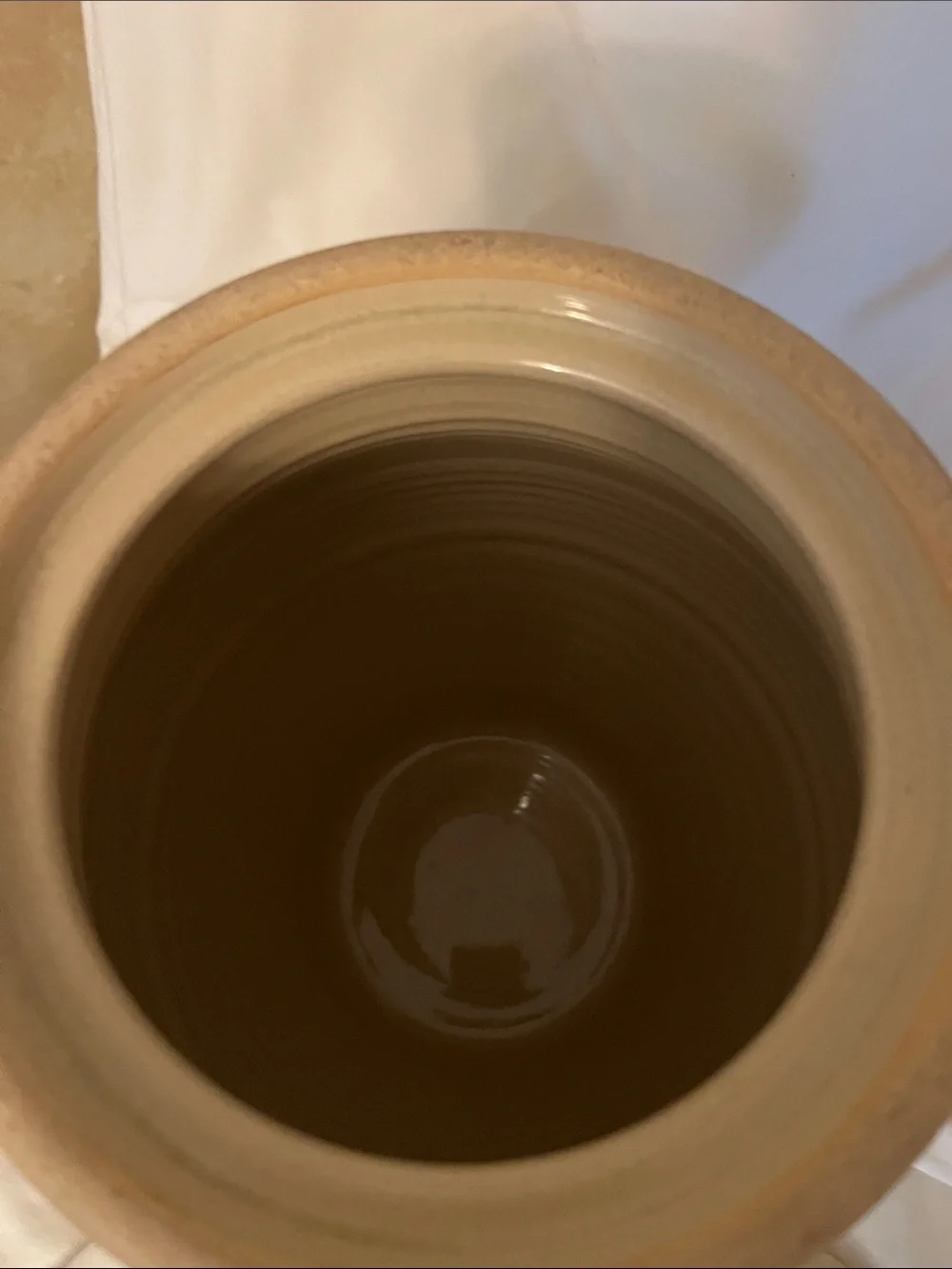 Handmade Glazed Ceramic Jar with Lid